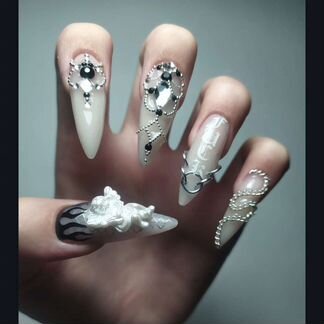 Маникюр гель-лак, наращивание