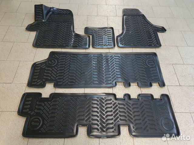 Коврики в салон Volkswagen Caravelle T6 (3 ряда)