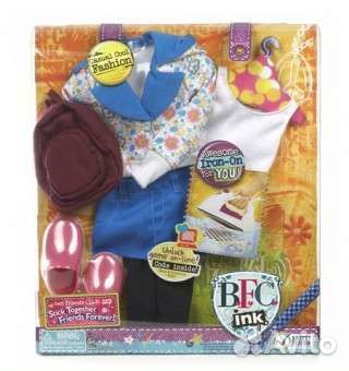 Новый набор одежды с обувью для куклы 44см BFC Ink