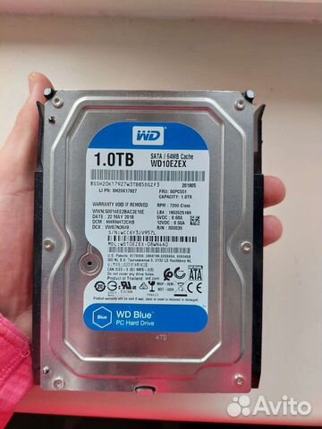 Жесткий диск wd blue 1tb установка