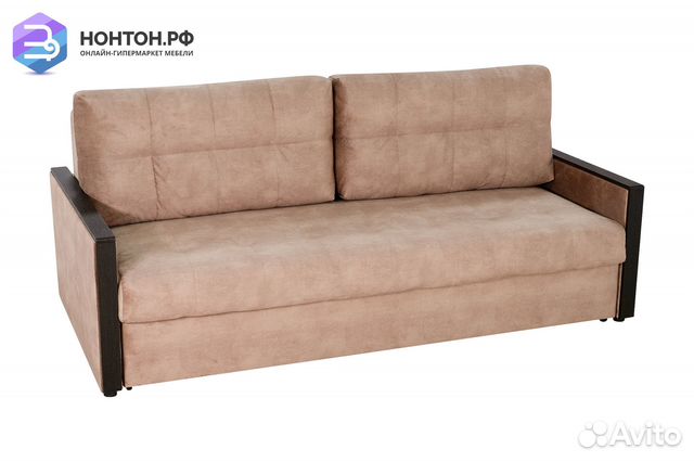 Диван еврокнижка Норд с декором бежевый