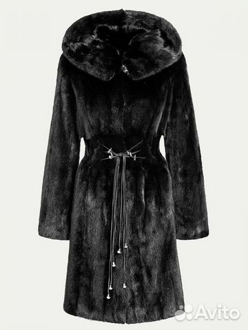 Шуба норковая с капюшоном 44-46