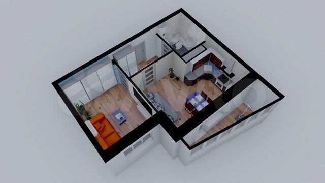 1-к. квартира, 42,6 м², 2/16 эт.