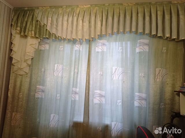 Шторы с ламбрекеном бу