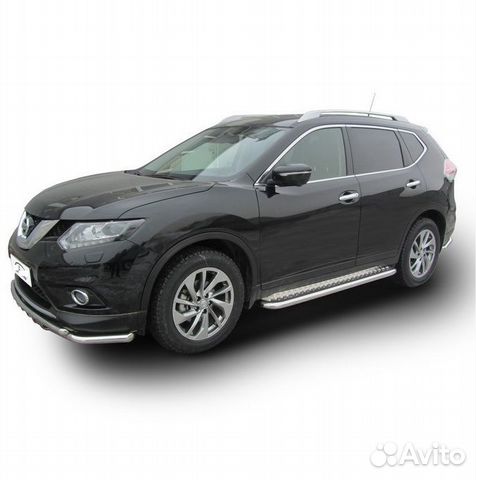 Защита порогов Nissan X-trail (2015)