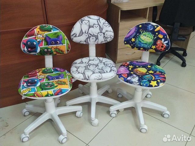 Кресло детское Стар белый пластик