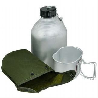 Армейская фляга 2 в1