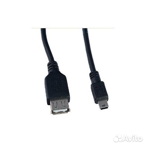Кабель-переходник USB2.0 A розетка mini USB вилка
