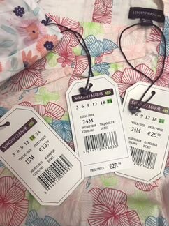 Вещи на девочку Новые 12-18 месяцев