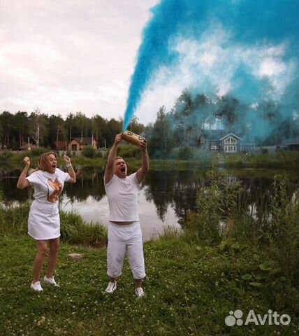 Баллон на Gender Party огнетушитель на Гендер Пати