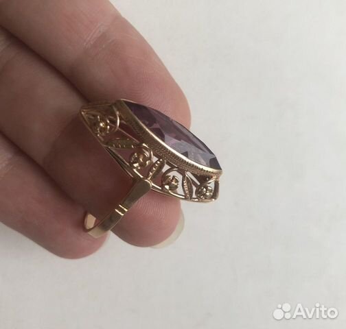 Золотое кольцо Маркиз 583 пробы СССР