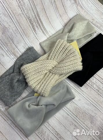 Повязка на голову вязаная