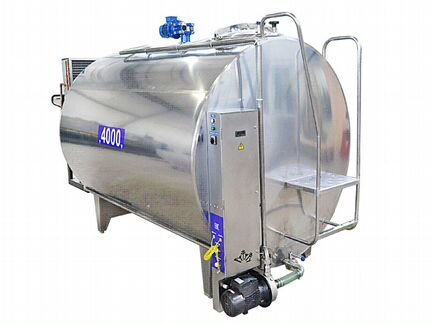 Танк охладитель молока закрытого типа