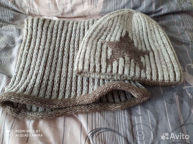 Детский комплект шапка+ шарф