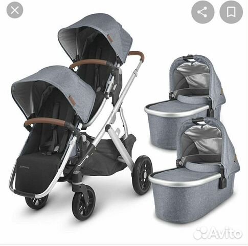 Коляска для двойни uppababy vista с допами 2020г