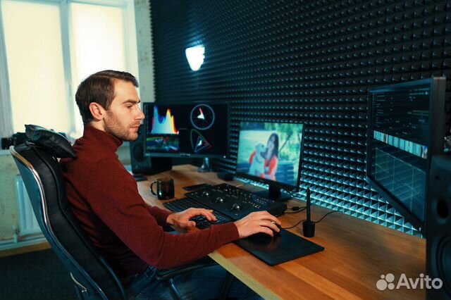 Монтаж видео, слайд-шоу, рекламные ролики