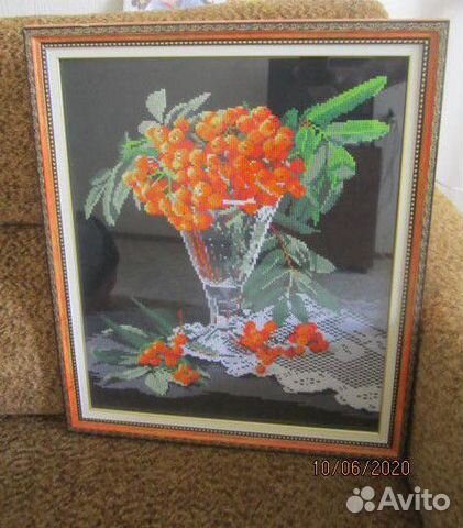 Работы вышитые крестиком, бисером