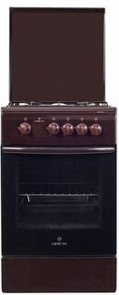Газовая плита greta 1470-00 16 BN коричневый