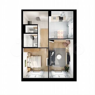 2-к квартира, 51.6 м², 5/25 эт.