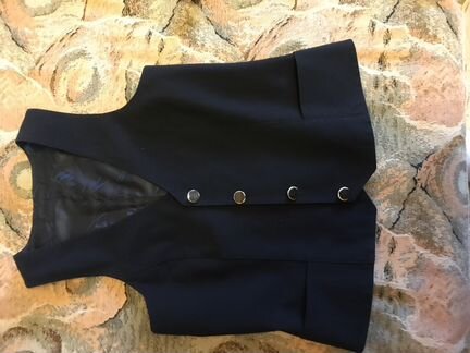 Темно-синий Жилет рост 164