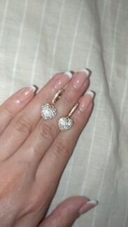 Серьги - сердечки