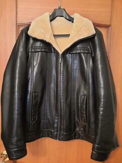 Кожаная куртка на меху