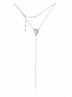 Серебряный чокер с кристаллом Swarovski