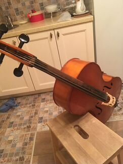 Виолончель 1/2,чехол,смычок 1/4, канифоль,лента дл