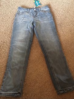 Новые джинсы Acoola на флисе, р.140