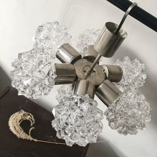 Винтажная люстра Чехословакия 60е