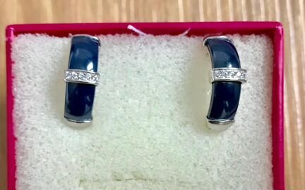 Серьги Серебро 925 с Керамикой Новые
