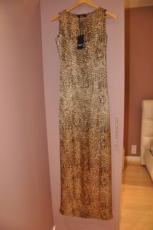 Вечернее платье из натурального шелка (новое)