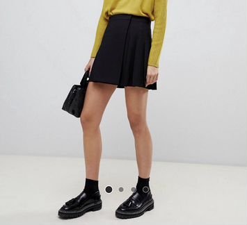 Мини юбка черная