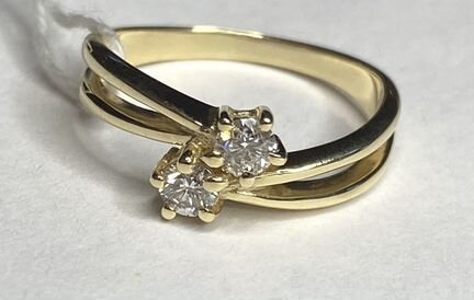 EPL золотое кольцо с бриллиантами 0,24 кт р 16