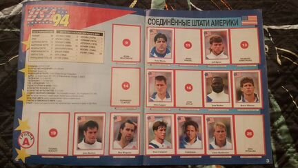 Альбом с наклейками (стикерами) World Cup USA 94