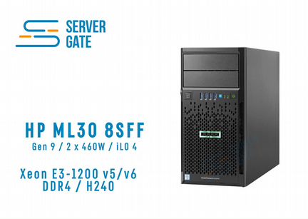Сервер HP ML30 Gen9 / 3.80GHz / 16GB udimm