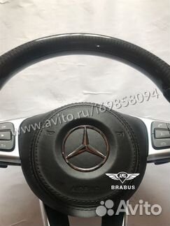 Руль карбоновый для AMG Mercedes Benz с подушкой