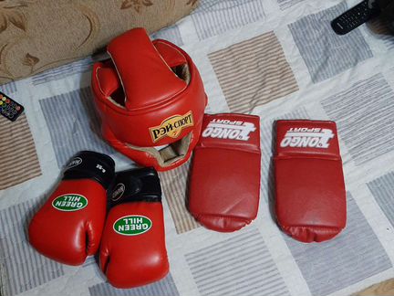 Самбовка, шлем, перчатки
