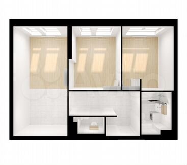 2-к квартира, 53 м², 18/33 эт.