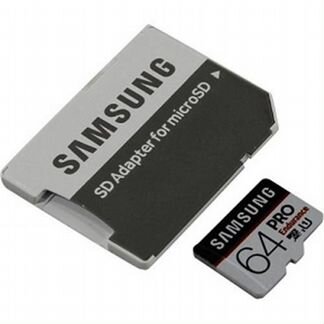 Карта памяти MicroSD 64Gb Samsung PRO Endurance UHS-I U1 100MB/s 64GB + SD adapter #MB-MJ64GA/RU
