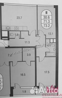 2-к квартира, 75 м², 5/5 эт.