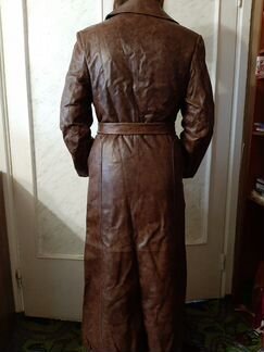 Плащ кожаный