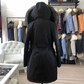 Парка с натуральным мехом