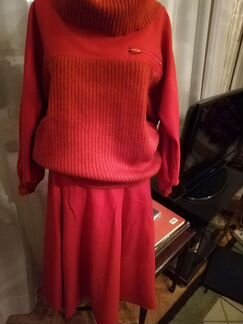 Юбка с кофтой винтаж Германия шерсть