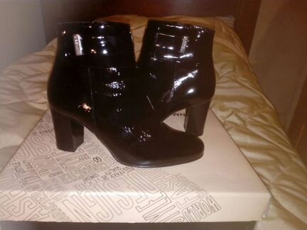 Ботильоны кожанные