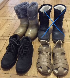 Timberland и сандали б/у 34 р 2 пары