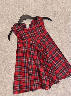 Плвтье шотланская клетка новогоднее 104-110