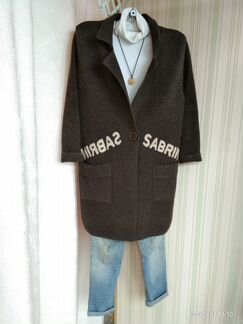 Пальто серое