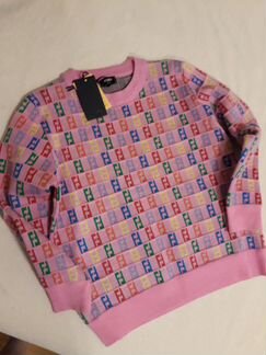 Новый брендовый розовый свитер fendi Italy