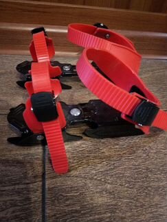 Коньки детские двухполозные раздвижные на обувь